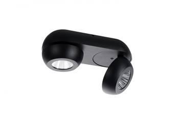 Azzardo plafon techniczny LED Ojos 2x(6W 475lm 3000K) 12W 950lm czarny AZ4199