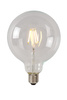 Lucide żarówka LED G125 E27 Filament Ø 12,5 cm ściemnialna 1x7W 2700K transparentna 49088/07/60