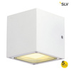 SLV kinkiet zewnętrzny Sitra Cube 2xGX53 biały IP44 232531