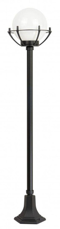 Su-ma lampa stojąca zewnętrzna Kule z koszykiem 200 E27 czarna/patyna 152cm IP43 K 5002/1/KPO OP