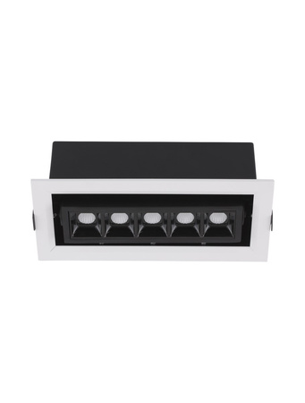 Luces Exclusivas oprawa sufitowa wpuszczana LED Murelia 8W 710lm 3000K IP20 czarno/biała LE65129