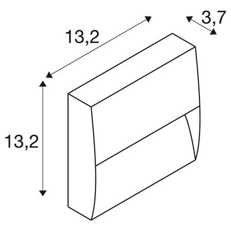 SLV kinkiet zewnętrzny LED Downunder 4,5W 150lm 3000/4000K antracytowy IP65 1002869