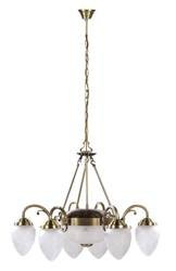Rabalux żyrandol / lampa wisząca Annabella 2xE27 + 6xE14 brązowo/biała 8636