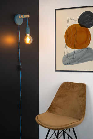 Lucide kinkiet Paulien 1xE27 60W niebieski 08227/01/35