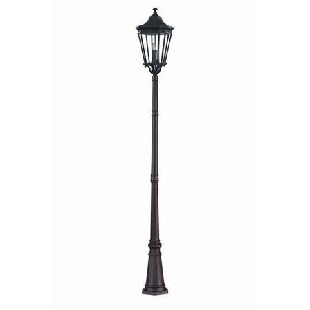 Elstead latarnia 3xE14 czarna 257cm IP44 FE-COTSLN5-L-BK