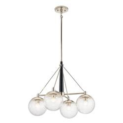 Quintiesse lampa wisząca Marilyn 4xE27 nikiel QN-MARILYN4