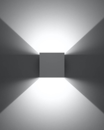 Sollux kinkiet zewnętrzny LED Luca 6W 600lm 3000K biały IP54 SL.0544