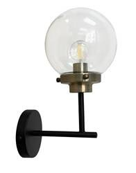 Candellux kinkiet Lens E14 czarny/patyna 21-01283