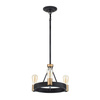 Quintiesse lampa wisząca Silas 3xE27 czarno/mosiężna QN-SILAS-3P-DZ