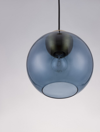 Luces Exclusivas lampa wisząca LED Balmi Ø 24 cm E27 1x12W IP20 złoto/niebieska LE43411