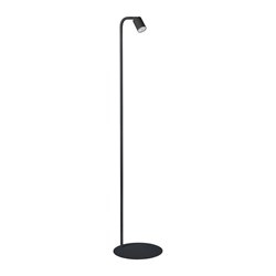 TK Lighting lampa podłogowa Logan GU10 czarna 140cm 5489