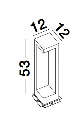 Luces Exclusivas lampa stojąca zewnętrzna LED Acajale 5W 365lm 3000K IP65 wys. 53 cm szara LE73578