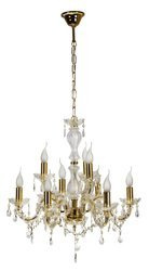 Candellux żyrandol / lampa wisząca Maria Teresa 9xE14 złota 39-95841