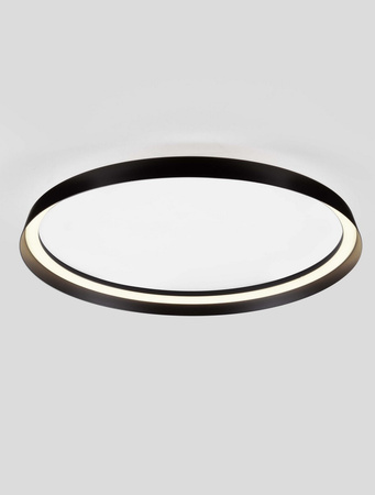 Luces Exclusivas lampa sufitowa LED Batallas ściemnialna Ø 60 cm 48W 3361lm 2700-4000K IP20 czarna LE44651