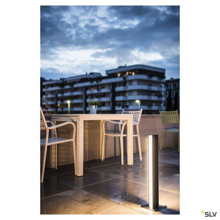 SLV lampa stojąca zewnętrzna LED H-Pol 2 35W 1400lm 3000K antracytowa 66cm IP55 232185