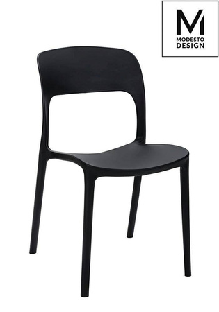 Modesto Design krzesło Zing czarne polipropylen C1028.BLACK