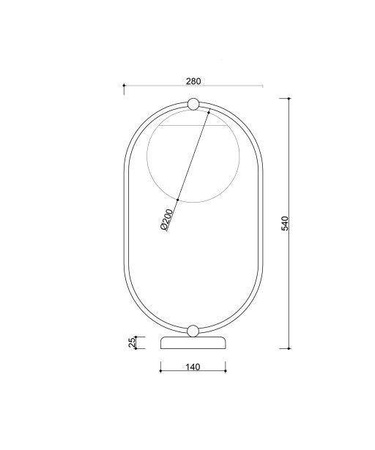 Ummo lampka biurkowa Koban ST E27 czarna KOS122P1