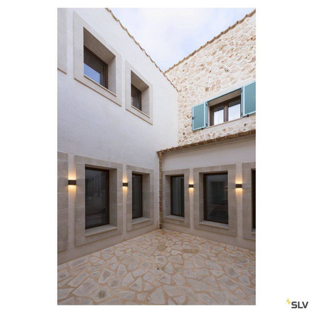 SLV kinkiet zewnętrzny Sitra Cube 2xGX53 rdzawy IP44 232537