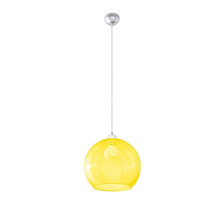 Sollux lampa wisząca Ball E27 żółta SL.0252