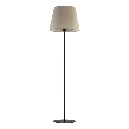 TK Lighting lampa podłogowa Chicago E27 czarno/naturalna 150cm 5151