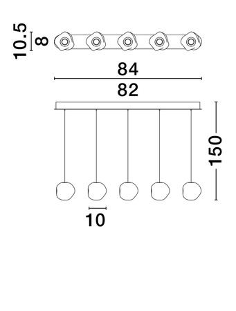 Luces Exclusivas lampa wisząca LED Chepen ściemnialna 25W 1341lm 3000K IP20 czarna LE44644