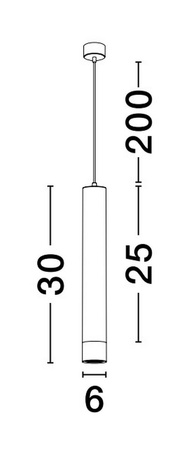 Luces Exclusivas lampa wisząca LED Bahtaj Ø 6 cm GU10 1x10W IP20 czarno/złota LE43632