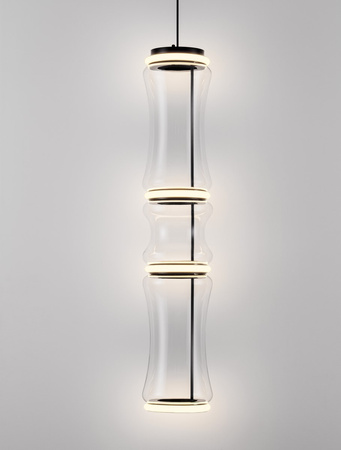 Luces Exclusivas lampa wisząca LED Abancay ściemnialna Ø 21,5 cm 37W 888lm 3000K IP20 czarna LE44593