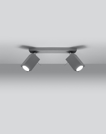 Sollux plafon Merida 2 2xGU10 szary SL.0456