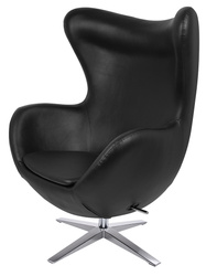 King Home Fotel EGG SZEROKI PU czarny KH1501100115