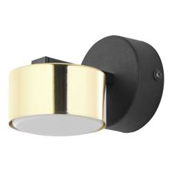 TK Lighting kinkiet Dallas GX53 czarno/złoty 6090