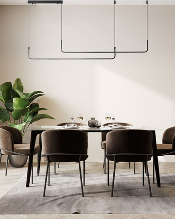 Azzardo SMART lampa wisząca LED Mario 1 29W 1885lm 3000/6000K czarna AZ5445