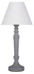 Candellux lampka biurkowa Pastellio E14 biało/szara 41-01139