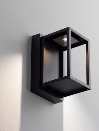 Luces Exclusivas kinkiet zewnętrzny LED Orvenza 14W 383lm 3000K IP65 czarny LE75189