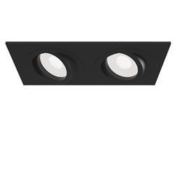 Maytoni oprawa sufitowa Atom 2xGU10 czarna wpuszczana DL024-2-02B