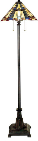 Elstead lampa podłogowa Inglenook 2xE27 brązowa 157,5cm QZ-INGLENOOK-FL