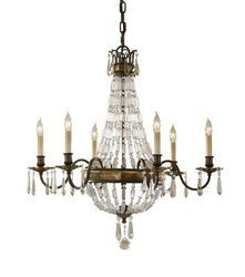 Elstead żyrandol / lampa wisząca Bellini 6xE14 brązowa FE-BELLINI6