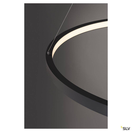 SLV lampa wisząca LED Halo 35W 2200lm 3000/4000K czarna 1002911