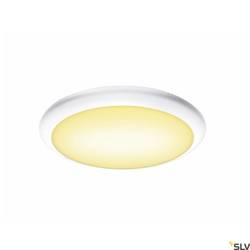 SLV plafony łazienkowy LED Ruba 27 12W 1100lm 3000/4000K 120° biały Ø27cm IP65 1005089