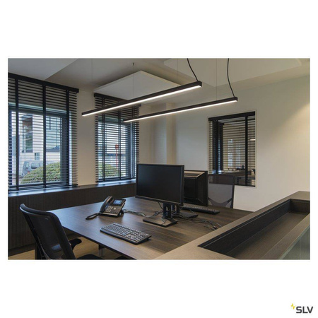 SLV lampa wisząca LED Glenos 85W 5700lm 3000K czarna 1001406