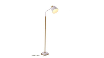 Lumina Deco lampa podłogowa Ardini E27 złoto/biała 157cm LDF 5525 (WT+GD)