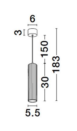 Luces Exclusivas lampa wisząca LED Nazca Ø 5,5 cm GU10 1x10W IP20 biała LE44346