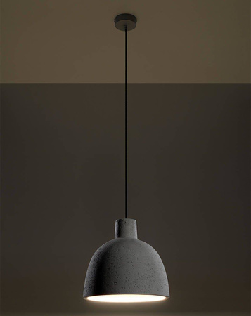 Sollux lampa wisząca Damaso E27 szara SL.0281