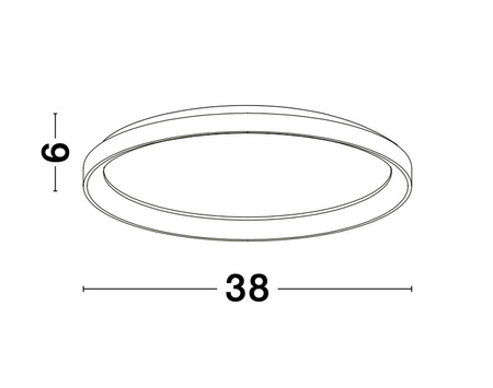 Luces Exclusivas lampa sufitowa LED Rota ściemnialna Ø 38 cm 30W 1785lm 2700K IP20 biała LE43522