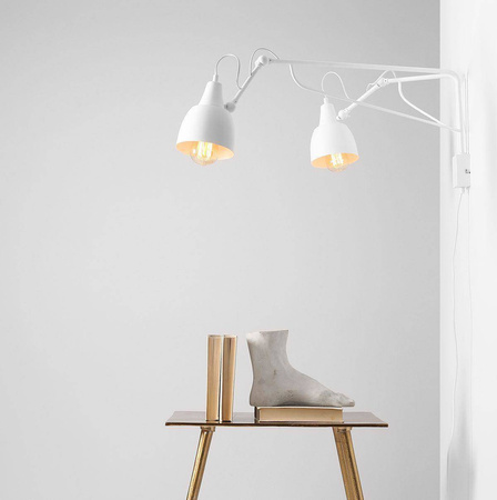 Aldex kinkiet Soho 2xE27 biały 1002D