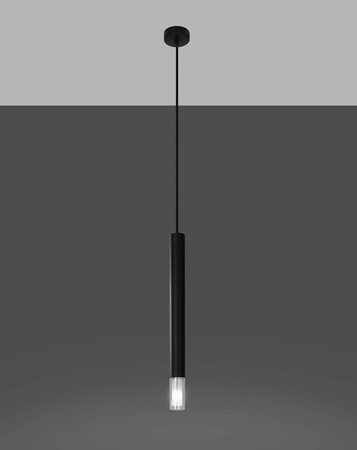 Sollux lampa wisząca Wezyr 1 G9 czarna SL.0960