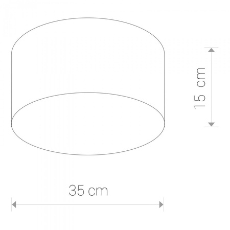 Nowodvorski plafon techniczny Cameron 2xE27 szary Ø45 9687