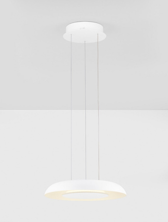 Luces Exclusivas lampa wisząca LED Batallas ściemnialna Ø 40 cm 24W 1208lm 2700-4000K IP20 biała LE44794