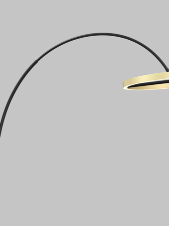 Aviano Lighting lampa podłogowa LED Brest 21W 2350lm 3000K wys. 180 cm czarno/złota 3016-104L