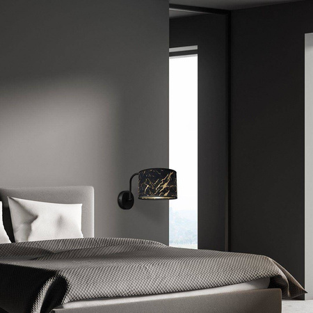 Milagro kinkiet Senso E27 czarno/złoty MLP7290