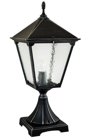Su-ma lampa stojąca zewnętrzna Retro Kwadratowe E27 czarna/patyna 74cm IP43 K 4011/1/BD KW